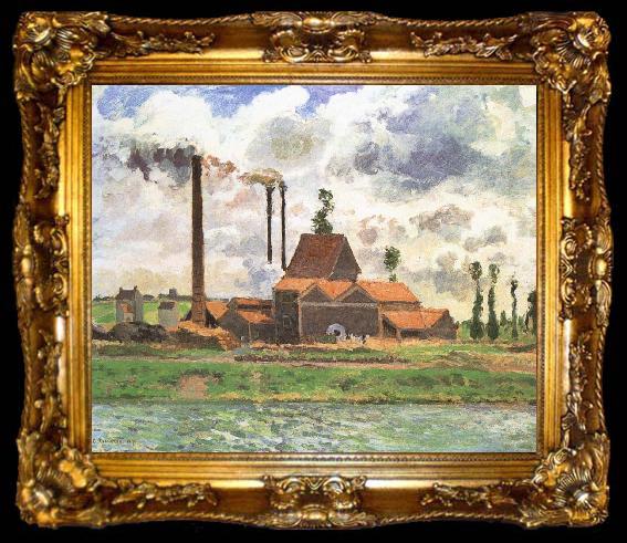 framed  Camille Pissarro Shore plant, ta009-2
